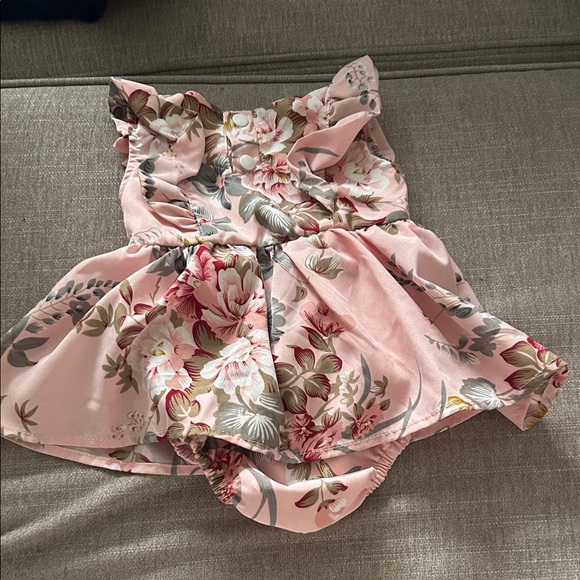 Floral Pink Kids Formal Dress - Picture 2 of 2